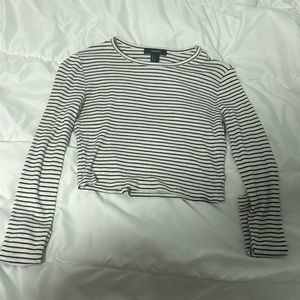 Forever 21 long sleeve striped top, size M